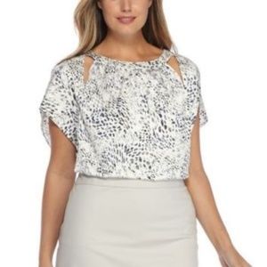 THE LIMITED blouse Flutter Sleeves Subtle Stretch